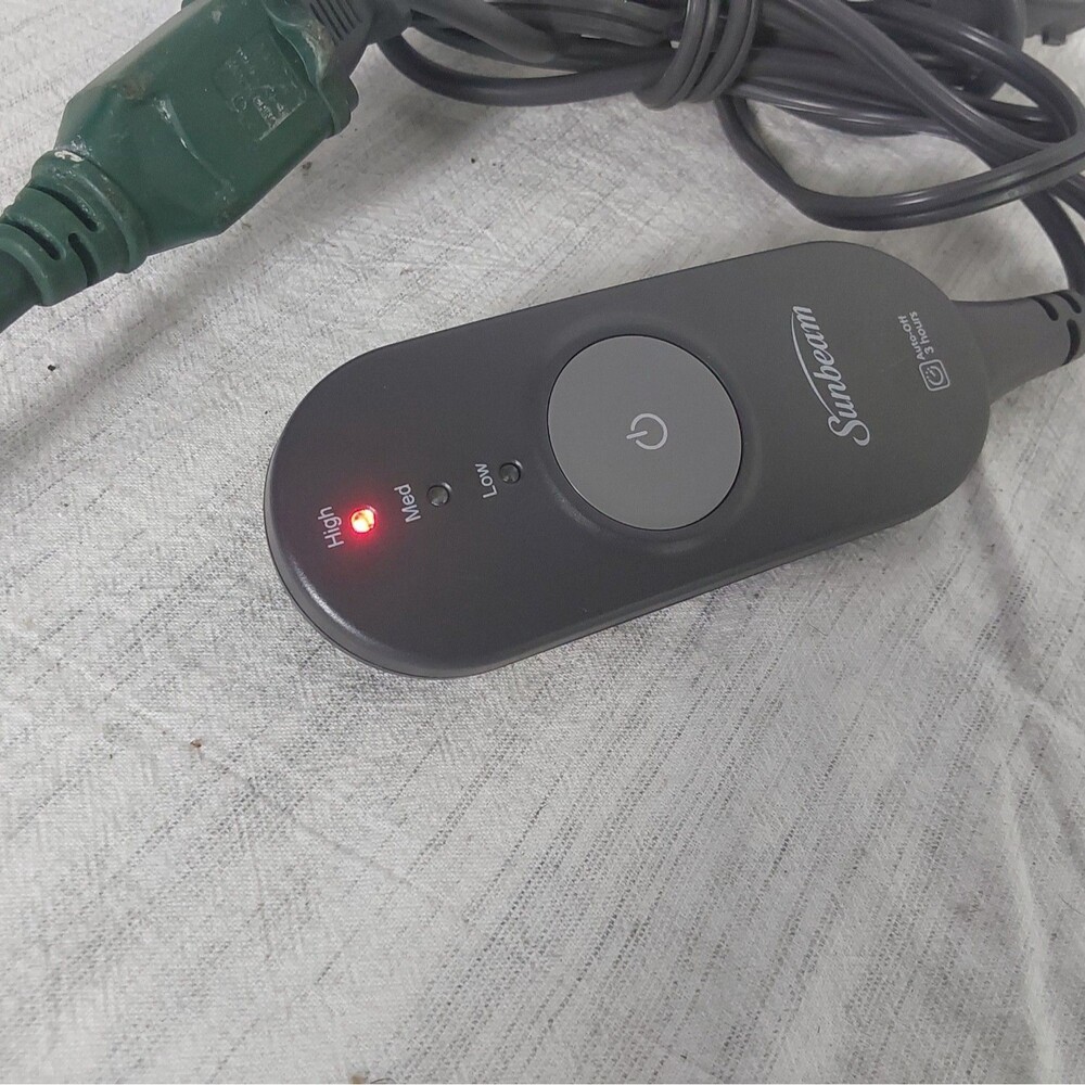 Sunbeam AA85 Electric Heated Blanket Throw Controller Replacement Cord 3 Prong